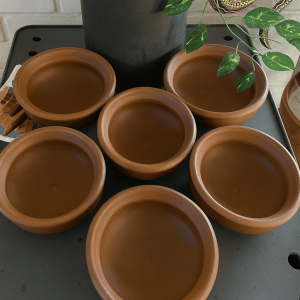 Pack x6 – Plato hondo de greda (Pomaire) para caldillos, sopas y guisos